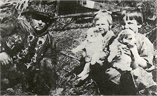 Freighter Harry Harrison, with Myrtel: center and Florence Olsen.