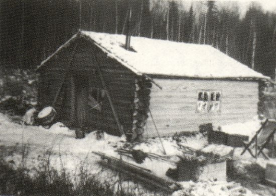Nels Edson's fish camp - 1937.