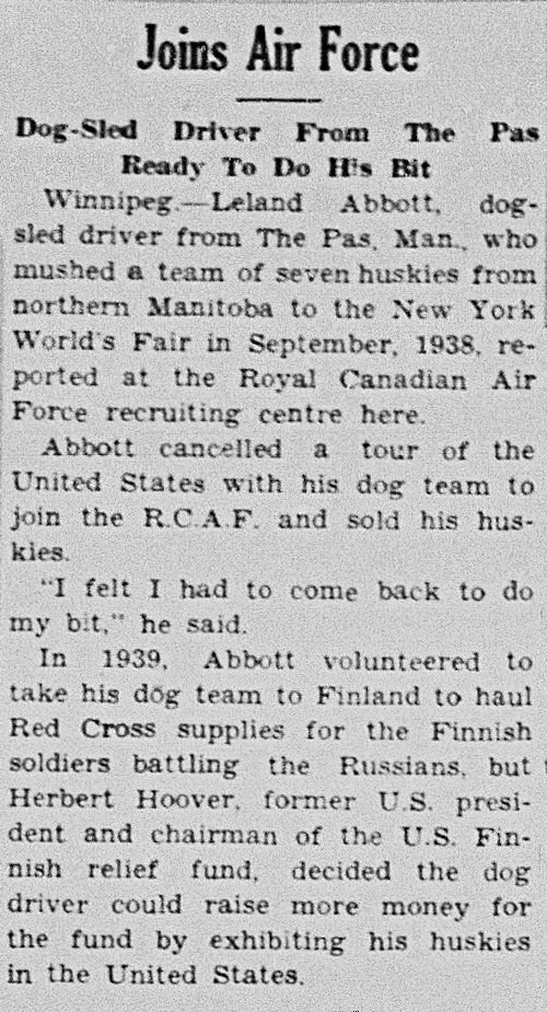 Article from The Miniota, Minnesota Herald newspaper - February 11, 1941.