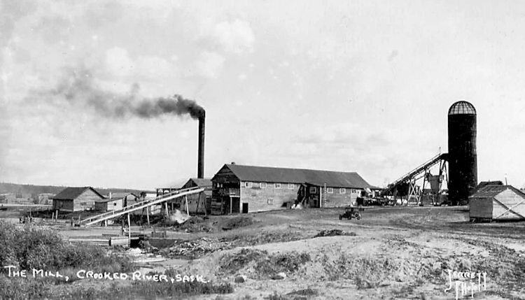 The timber mill in Crooked River, Saskatchewan.