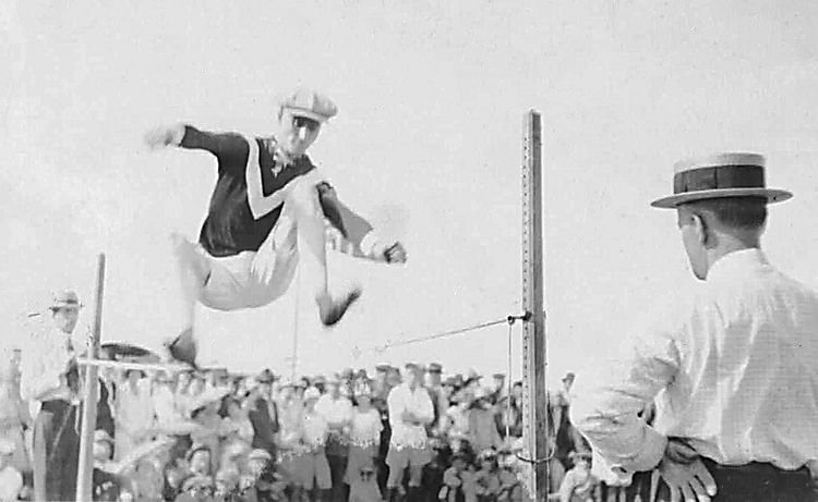 Ira competing at Sports Day in The Pas - late 1920’s.