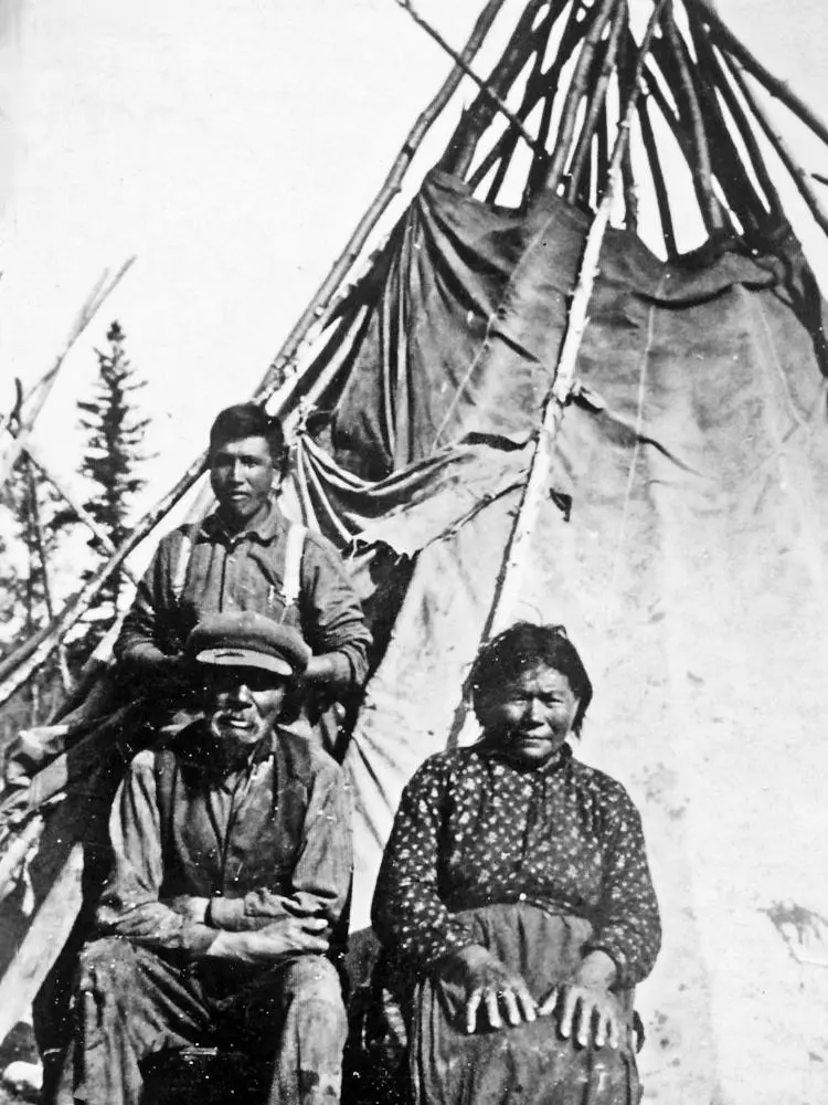 Cree Indians at Pelican Lake.