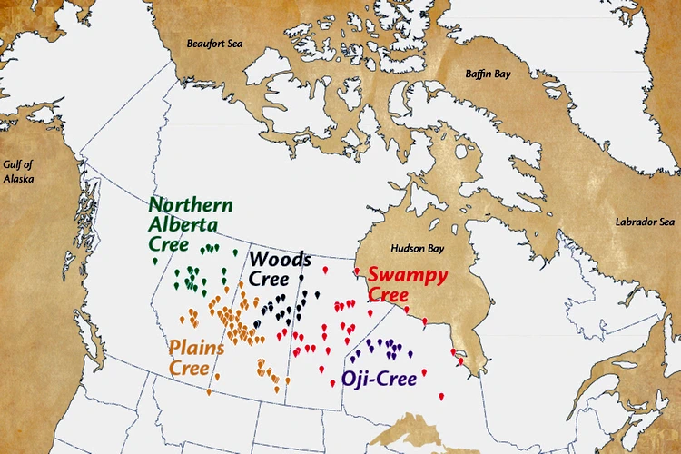 Cree Map locations.