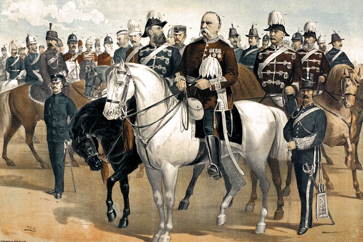 General Strange to the left of General Middleton.