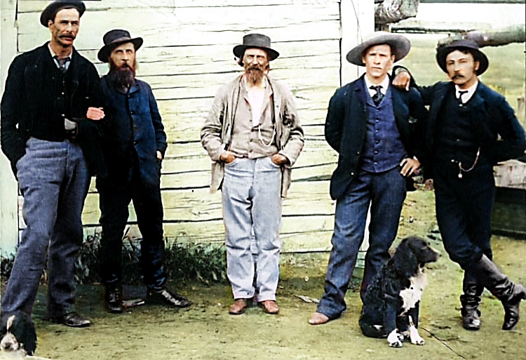 Thomas Trueman Quinn, Indian Agent; Inspector Francis Jeffries Dickens, NWMP.