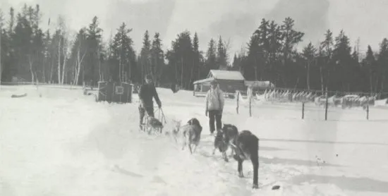 Nels Edson's fish camp at Whalen's Bay.