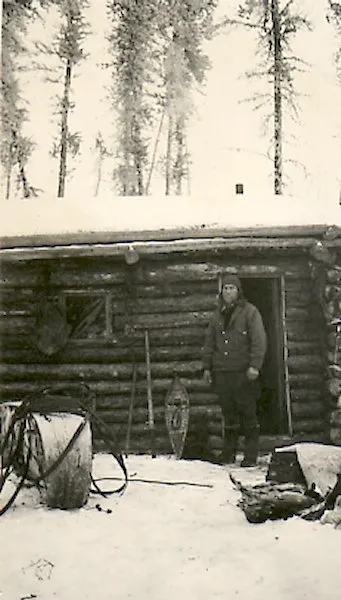 Fred at his cabin.