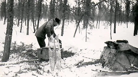 Winter camp on the trapline.