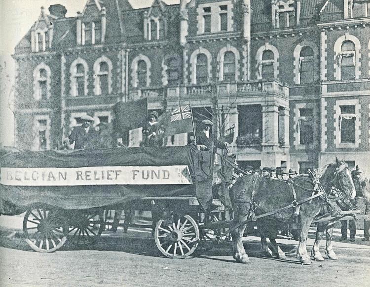 Belgian Relief Fund drive, Regina, date unknown.