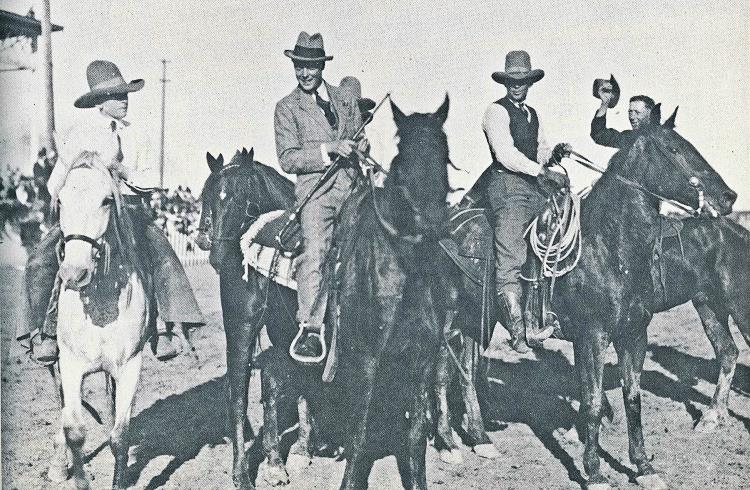 His Royal Highness The Prince of Wales at a stampede in Saskatoon, 11 September 1919.