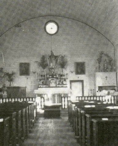 Inside view of the Roman Catholic Church.