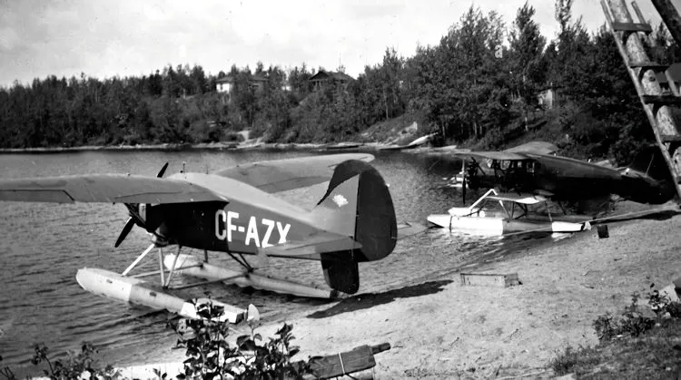 Stinson cabin plane carrying four passengers.
