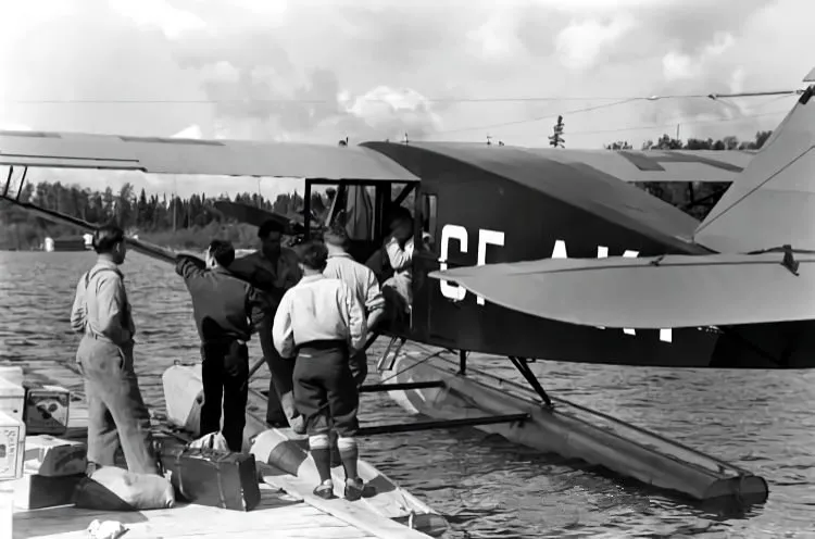 Aircraft at dock.